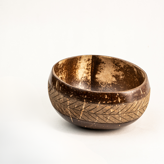 Geometric Jumbo Coconut Bowl | Multi-Use